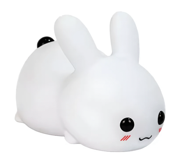 Velador Infantil 7 Colores Usb Recargable Silicona Conejo